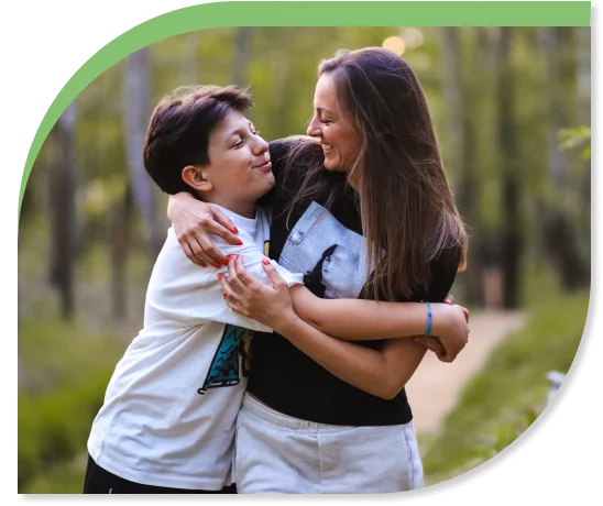 Parent and teen discussing progress